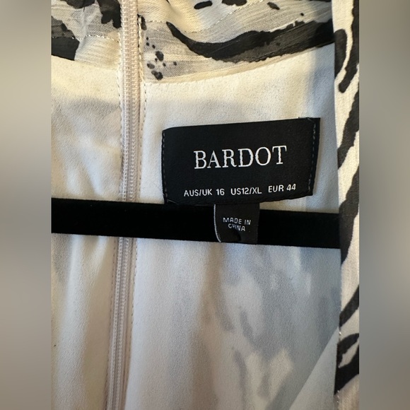 BARDOT Zebra Print Ruched Mini Dress - Picture 3 of 3